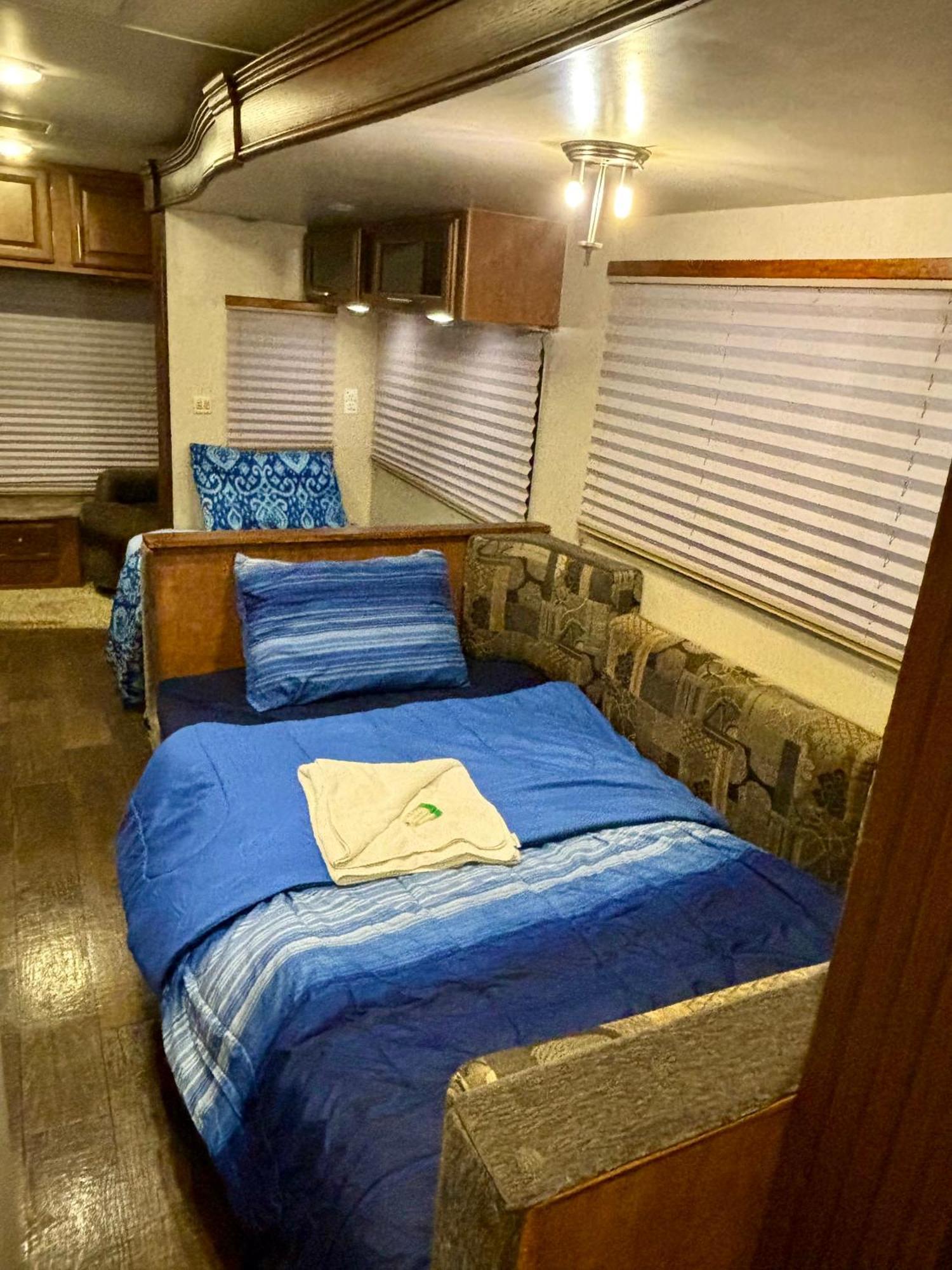 In Modern Rv Trailer Campsite