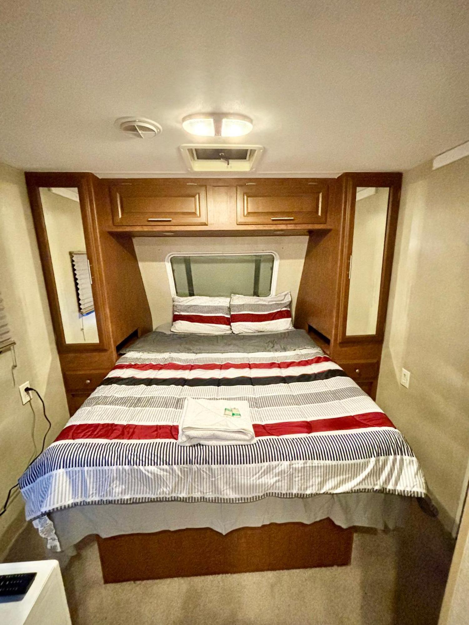 In Modern Rv Trailer Campsite *