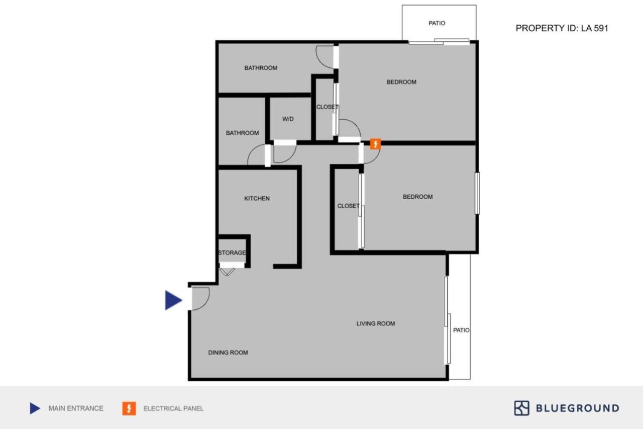 Apartment N Hollywood 2br W Gym Pool Nr Tj Shops Lax-591