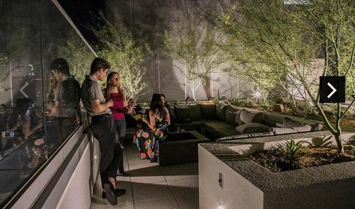 Downtown Angeles Skyline Balcony View Modern Penthouse Aparthotel