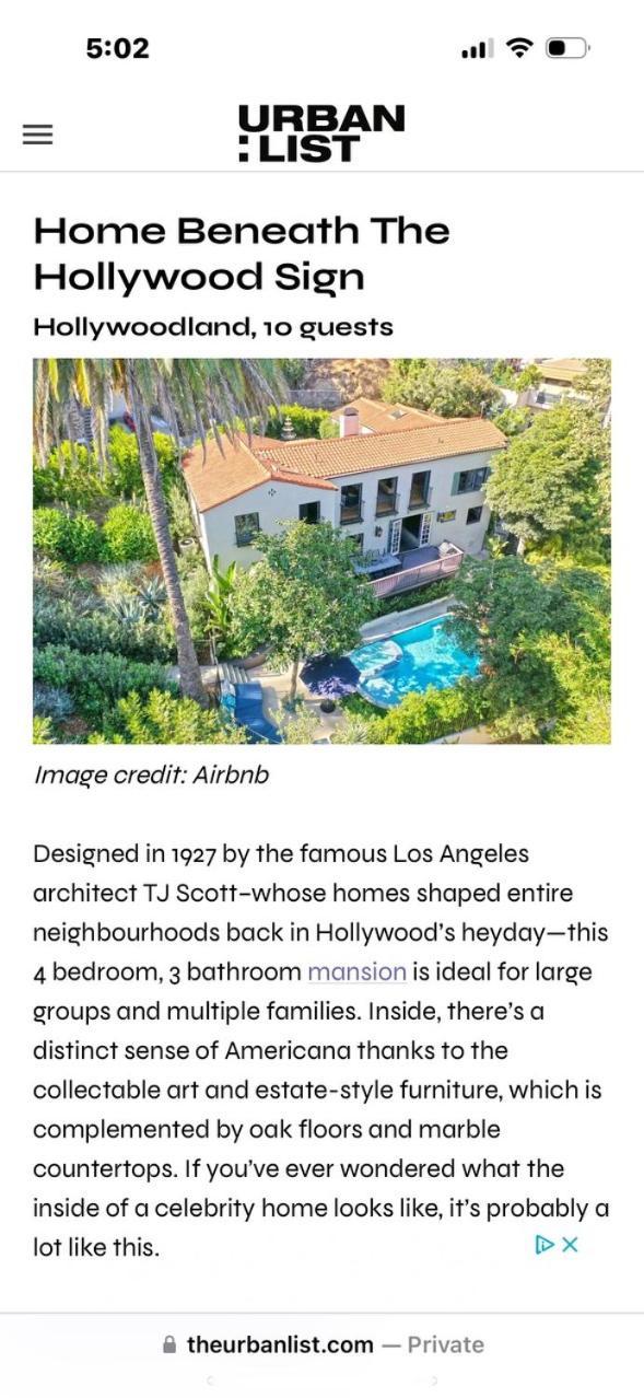Holiday home Designer Pool Under The Hollywood Sign Los Angeles