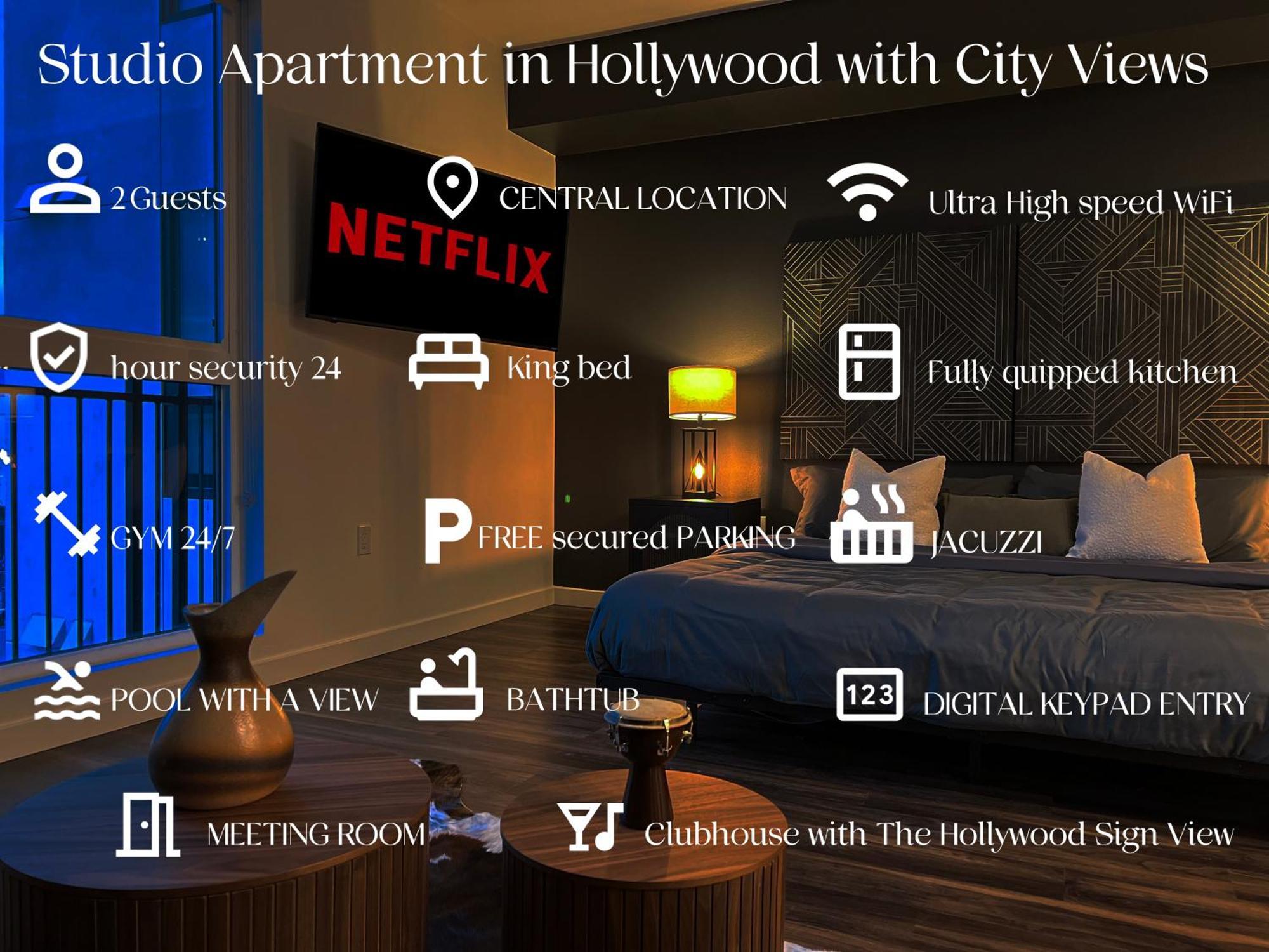 Modern Cosmopolitan In Hollywood-free Parking Apartment Los Angeles