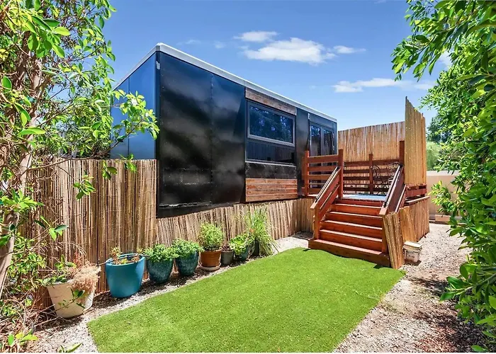 Charming Space With Cozy Wood Deck