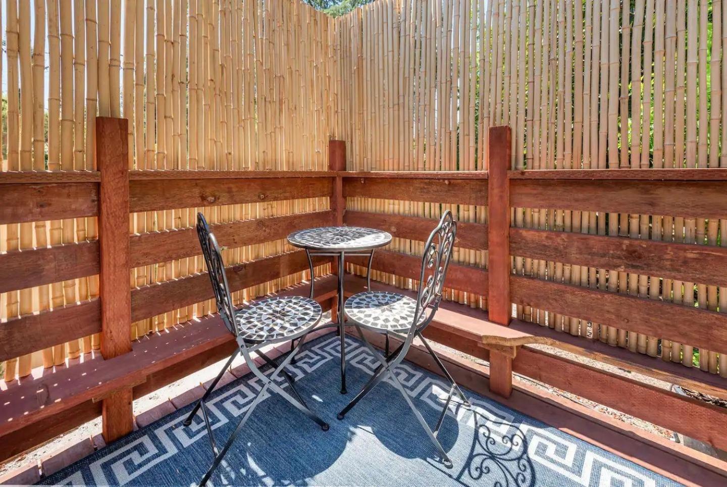 Charming Space With Cozy Wood Deck