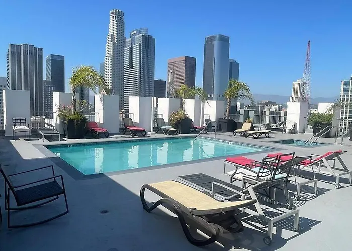 Downtown La Loft Free Parking Rooftop Pool Jacuzzi