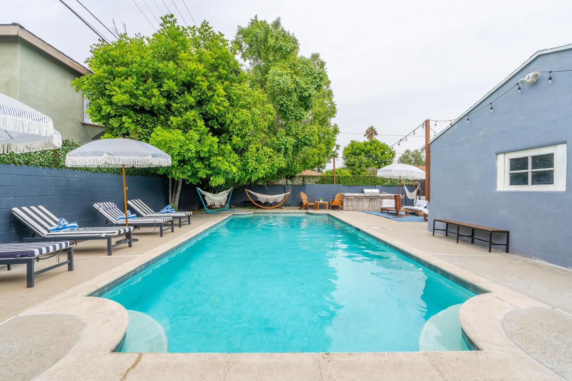 Angel&Rose Universal Hollywood Heated Pool House King Bed Holiday home *