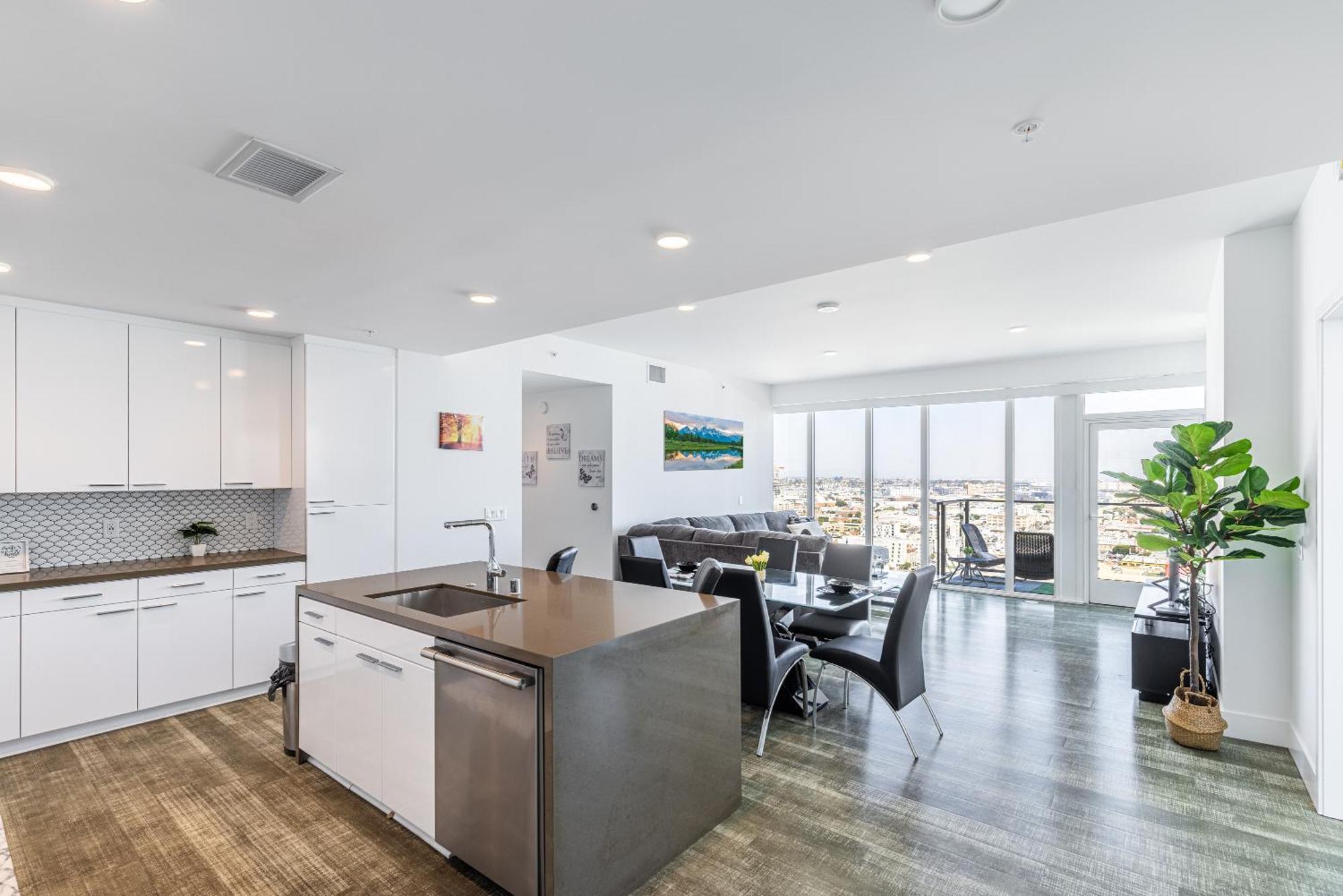 Apartment Floor High Rise 3 Bed Dtla Skyscraper Penthouse