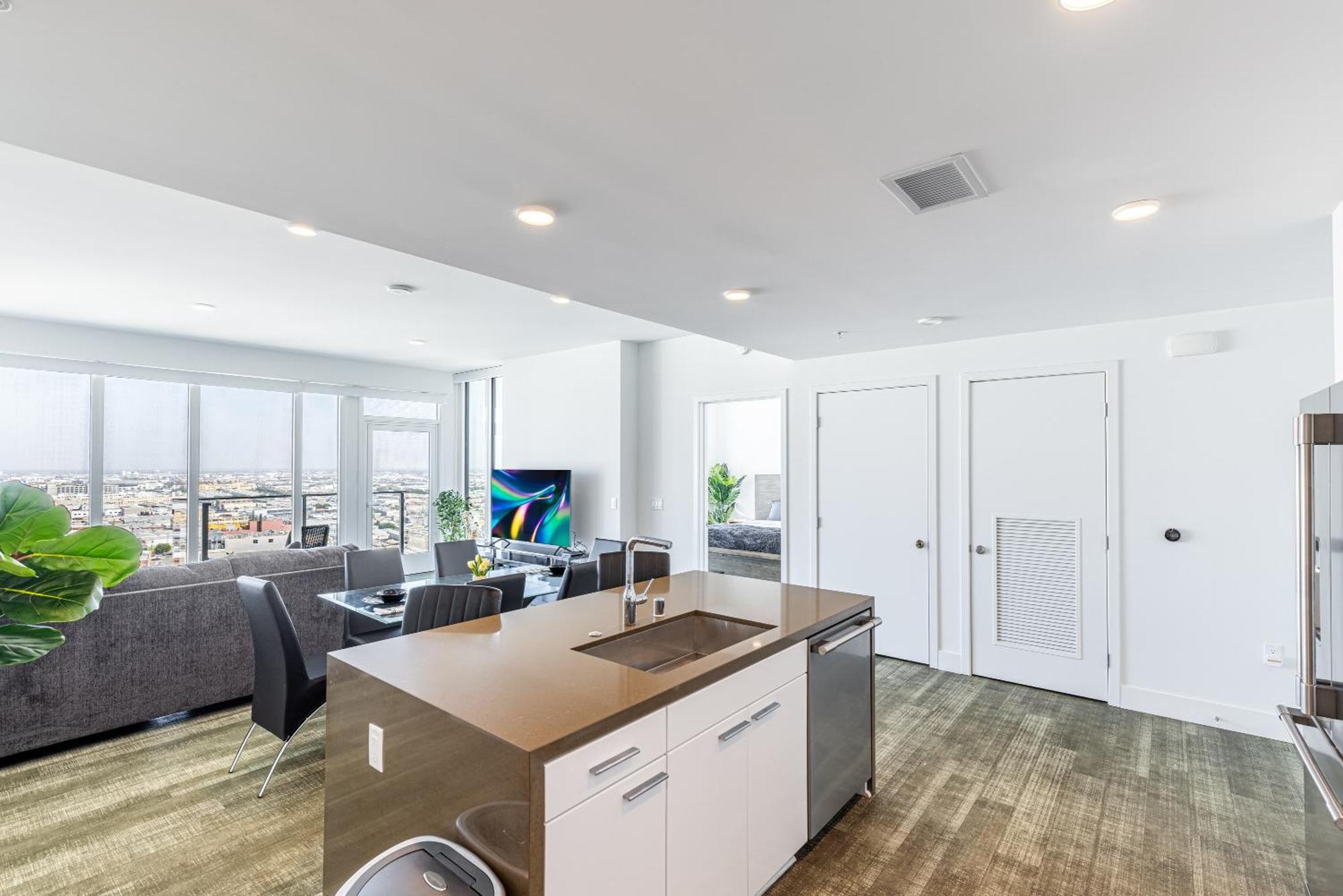 Floor High Rise 3 Bed Dtla Skyscraper Penthouse Apartment Los Angeles