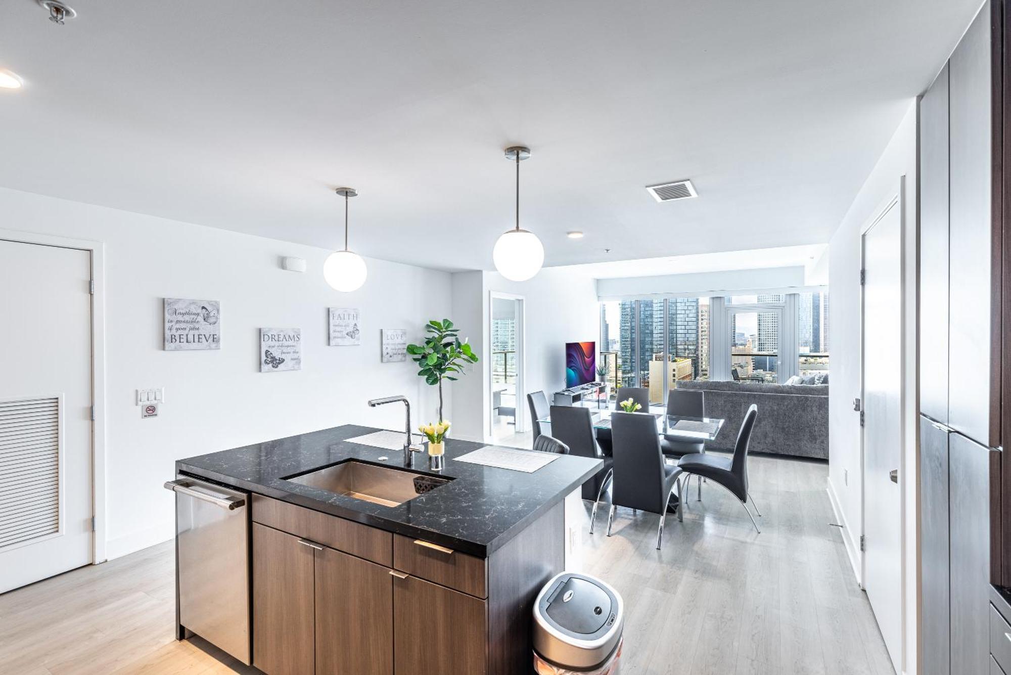 Floor High Rise 3 Bed Dtla Skyscraper Penthouse *